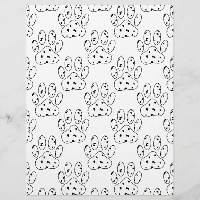 Dalmatian Paw Print Pattern (Front)