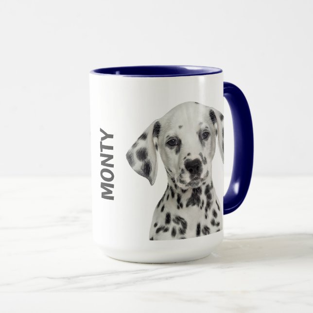 Dalmatian Personalised Mug (Front Right)