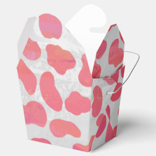Dalmatian Pink and White Print Favour Box
