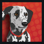 Dalmatian Pop Art Poster<br><div class="desc">This design can represent Dalmatian,  Dal,  Dally,  Carriage Dog,  Spotted Coach Dog,  Firehouse Dog,  Plum Pudding Dog,  Dalmatiner, </div>