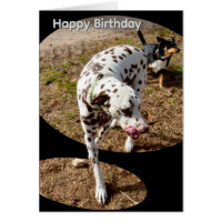 Dalmatian Popout Art, Birthday Card