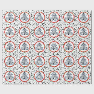 Dalmatian Print Birthday   Black and White party Wrapping Paper