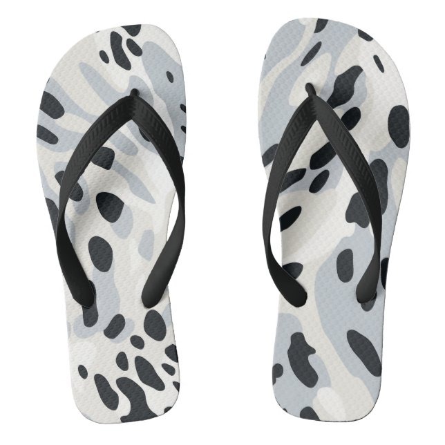 Dalmatian Print Flip Flops (Footbed)
