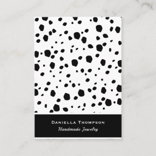 Dalmatian Print Pattern Jewellery Earring Display Business Card
