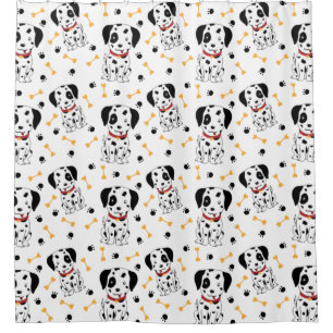 Dalmatian Puppies  Shower Curtain