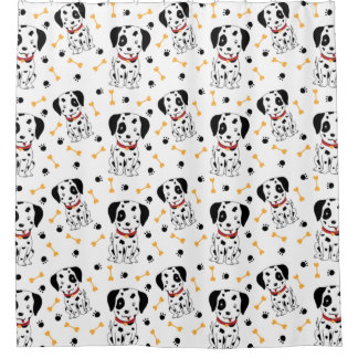 Dalmatian Puppies Shower Curtain
