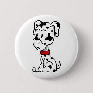 Dalmatian Puppy 6 Cm Round Badge