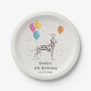 Dalmatian Puppy Dog Kids Birthday Party Paper Plate
