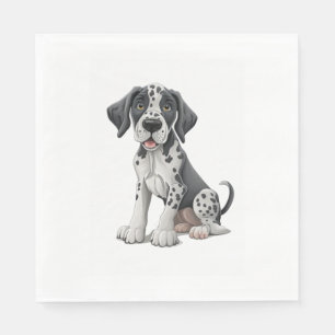 Dalmatian Puppy Dog Premium Scoop Napkin