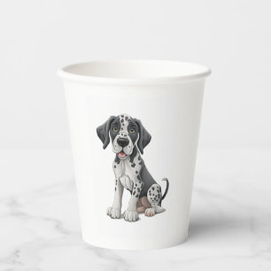 Dalmatian Puppy Dog Premium Scoop  Paper Cups