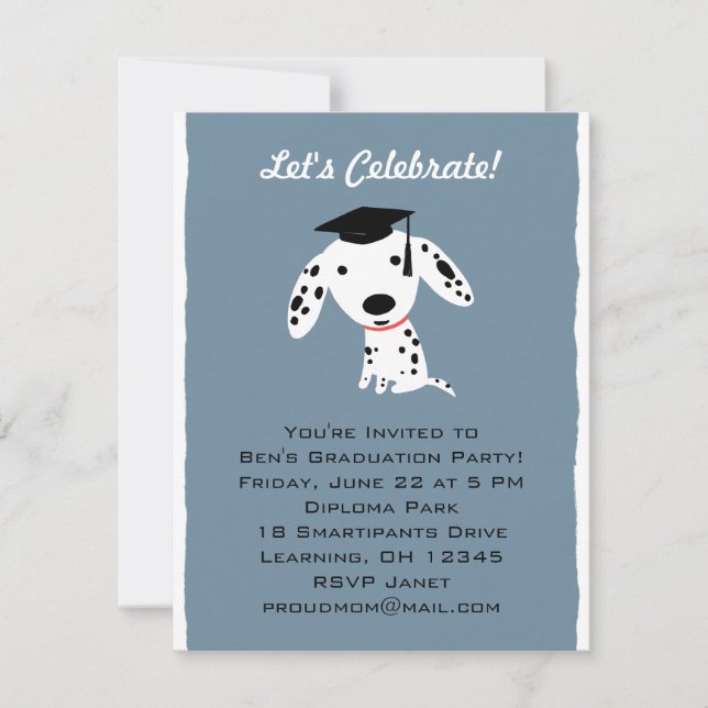 Dalmatian Puppy Graduation Announcement (Front)