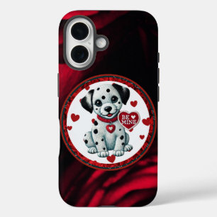 Dalmatian Puppy iPhone 16 Case – Be Mine Valentine