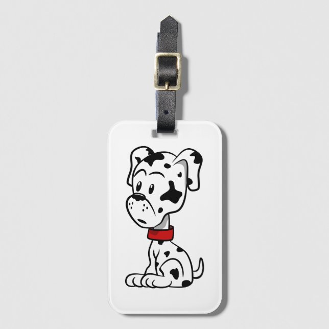 Dalmatian Puppy Luggage Tag (Front Vertical)