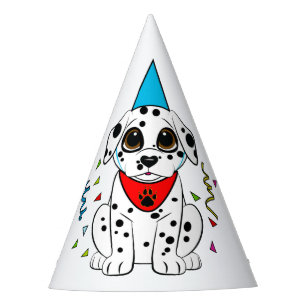 Dalmatian Puppy with the Heart-Shaped Nose Party Hat