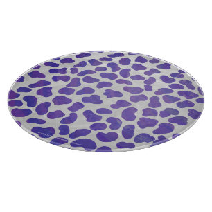 Dalmatian Purple and White Print Cutting Board