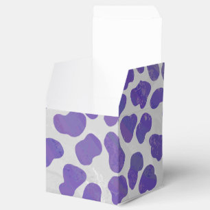 Dalmatian Purple and White Print Favour Box