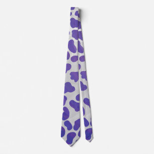 Dalmatian Purple and White Print Tie