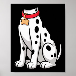 Dalmatian Shirt Adult Men Women Kids Dalmatian Cos Poster