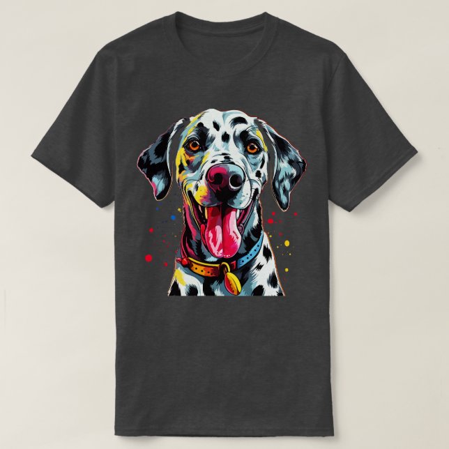 Dalmatian Smiling T-Shirt (Design Front)