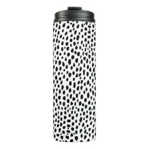 Dalmatian Spots (black/white) Thermal Tumbler