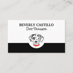 Dalmatian Spotted Dog Icon Business Card