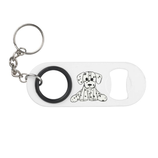 Dalmatian stuffed dog drawing outline simple black (Front (Horizontal))
