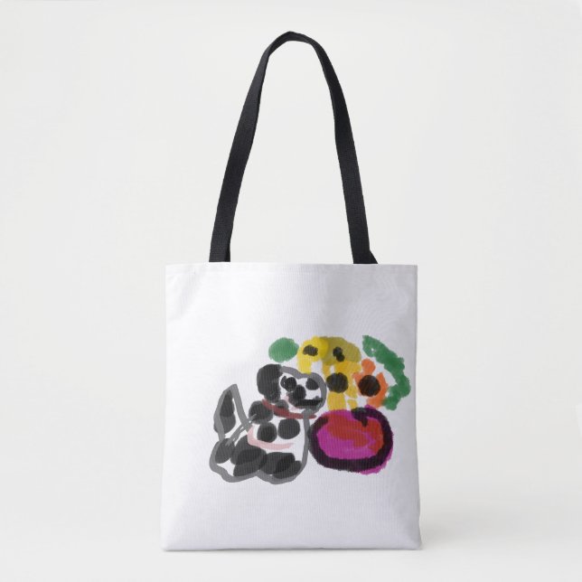 Dalmatian sunflowers  tote bag (Front)
