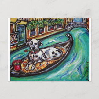 Dalmatian sweetheart in Venice Postcard