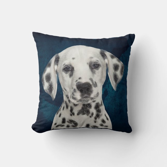 Dalmatian Throw Pillow (Front)