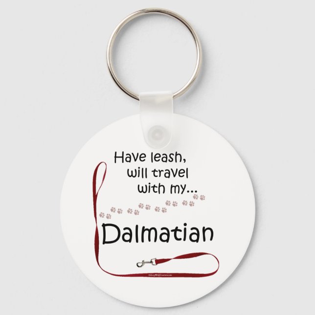 Dalmatian Travel Leash - Keychain (Front)