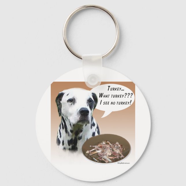 Dalmatian Turkey Key Ring (Front)