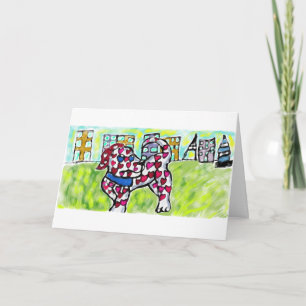 Dalmatian valentine holiday card