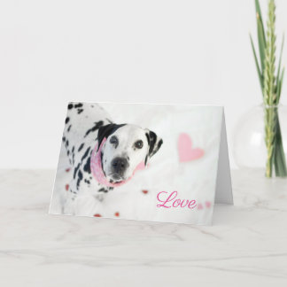 Dalmatian Valentines Card