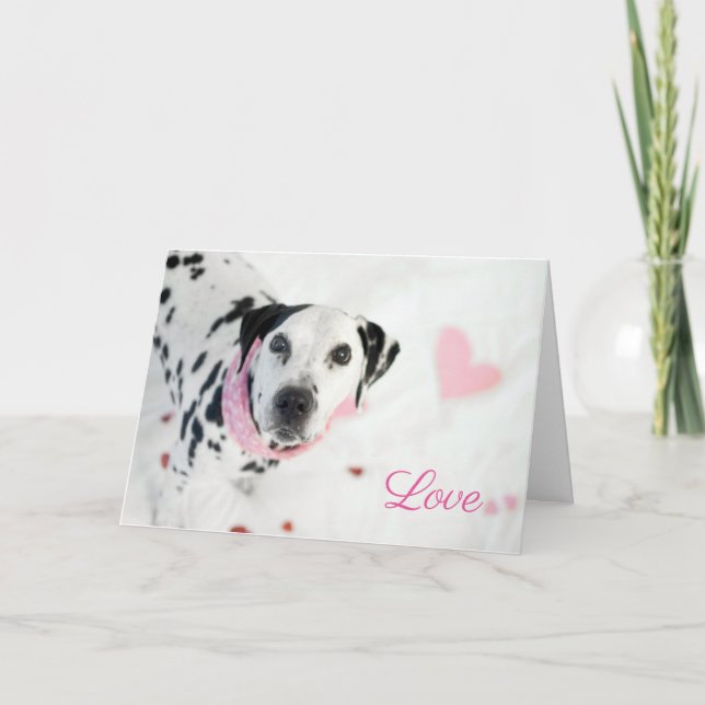 Dalmatian Valentines Card (Front)