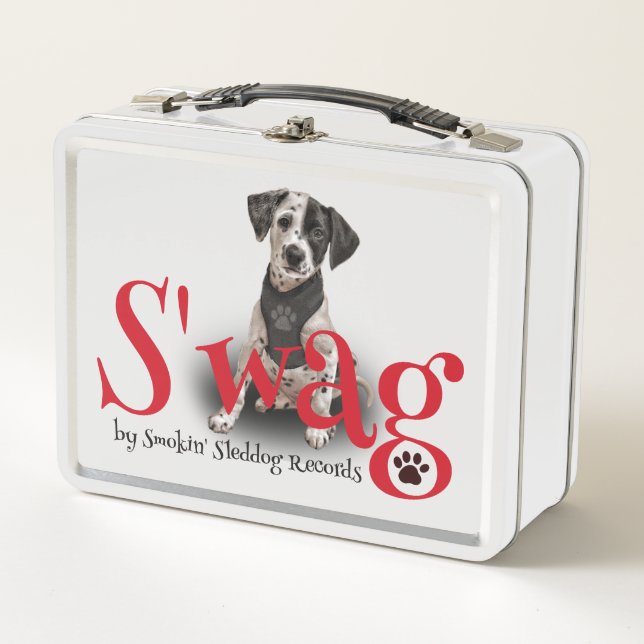 Dalmatian Vintage White Lunchbox (Front)