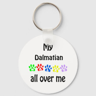 Dalmatian Walks Design Key Ring