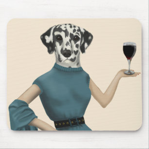 Dalmatian Wine Snob Mouse Pad