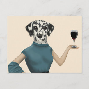 Dalmatian Wine Snob Postcard