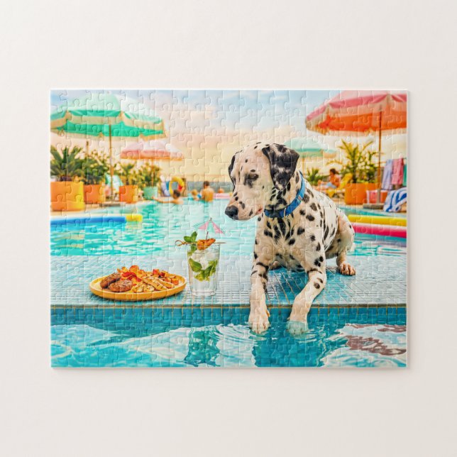 Dalmatian with snack jigsaw puzzle (Horizontal)