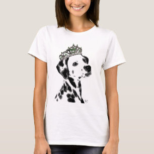 Dalmatian with Tiara 2 T-Shirt