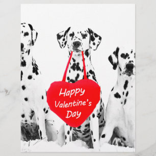 Dalmatians Dog Heart Happy Valentine's Day