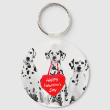 Dalmatians Dog Heart Happy Valentine's Day