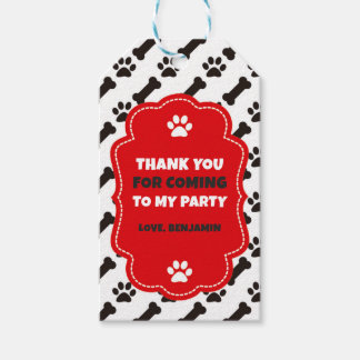 Dalmatians Favor Tag for Birthday Party Puppy Dog