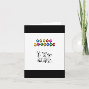 Dalmatians Wishing Happy New Year 2016 _1 Card