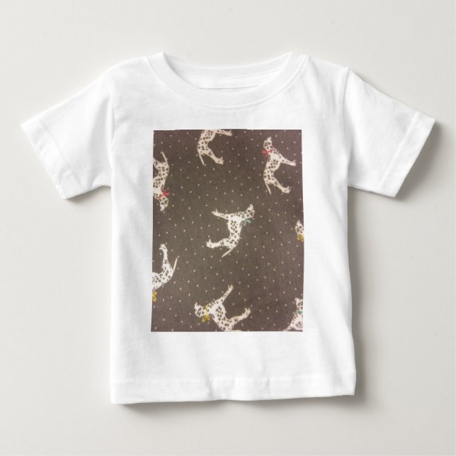 Dalmatians with Bows Baby T-Shirt (Front)