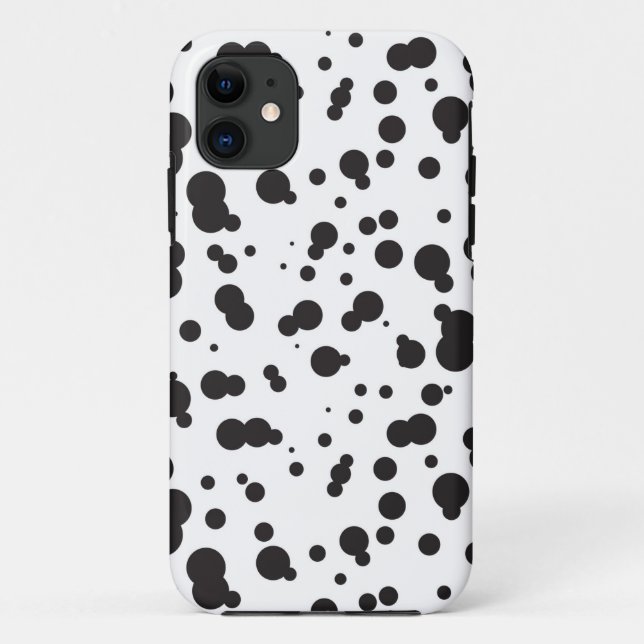 Dalmatine Dots Pattern Case-Mate iPhone Case (Back)