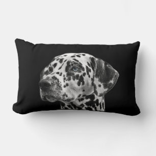 DALMATION BEST DOG Black & White Animal Print Lumbar Cushion