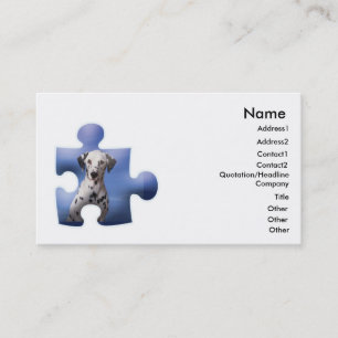 Dalmation Dog Business Cad Card