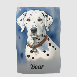 Dalmation Dog Golf Towel