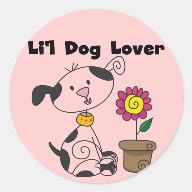 Dalmation Dog Lover Tshirts and Gifts Classic Round Sticker (Front)